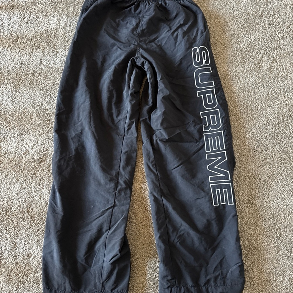 Supreme Black Elastic Waist Pants